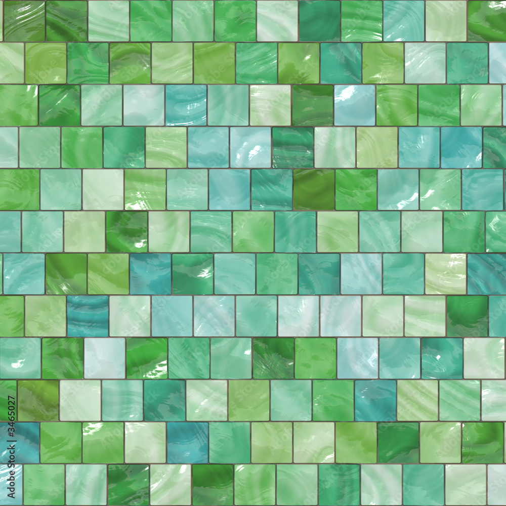 Wall mural mosaic tile