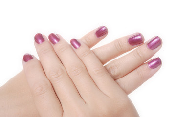 manicured female hands