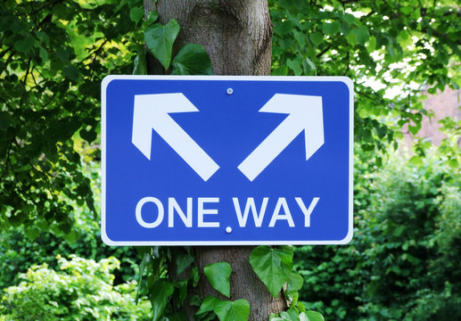 one way