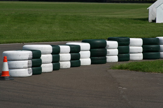 race track tyre wall