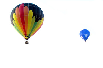 Obraz premium deux montgolfières en vol