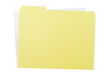 folder with paper inside