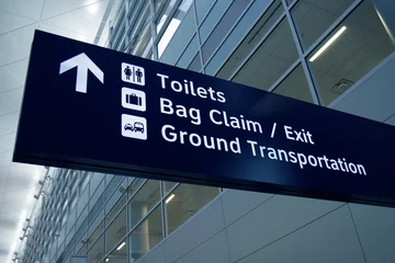 Papier Peint photo autocollant Aéroport airport sign