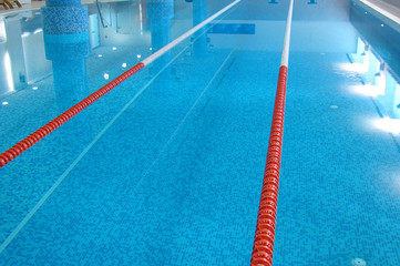swimming pool with lanes