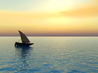 Obraz na płótnie Canvas small boat