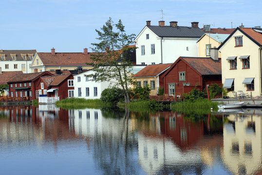 colourful scandinavian houses