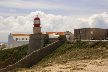 Fototapeta na wymiar Portugalia Algarve Przylądka St Vincent w Sagres, th