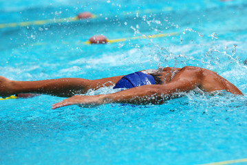 swimming competition help at the sport center