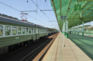 Fototapeta premium rail station