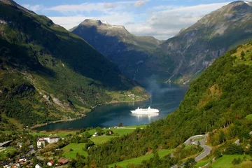Muurstickers geirangerfjord © pmac