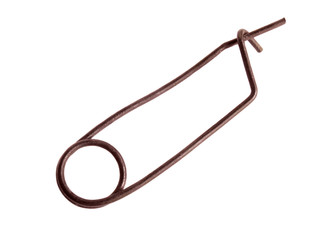 ancient rusty metal pin