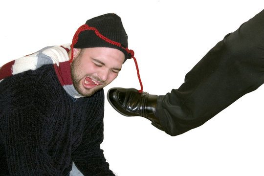 a kick when he's down