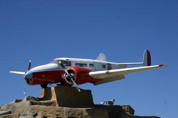 plane on pole
