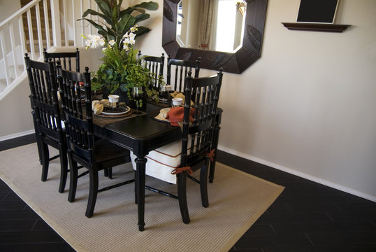 Dining Table and Hardwood Flooring