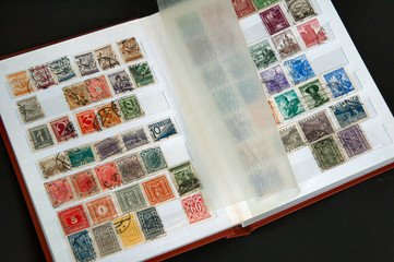Fototapeta na wymiar kolekcja znaczków