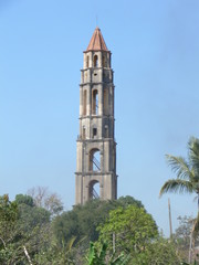 Fototapeta na wymiar Turm beim Manaca Iznaga, Trinidad, Cuba