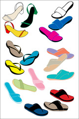 colorful sandals
