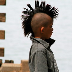 kid with mohawk