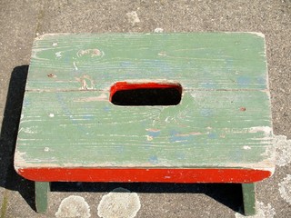 kleiner alter hocker - schemel
