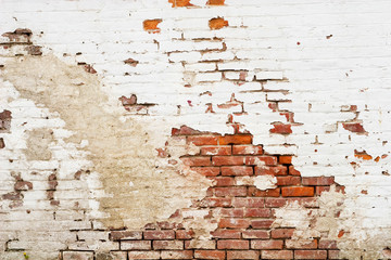 old weathered brick wall