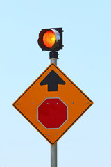 caution traffic sign