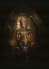 statue im licht