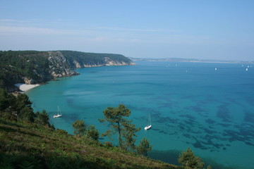Fototapeta na wymiar côte bretonne