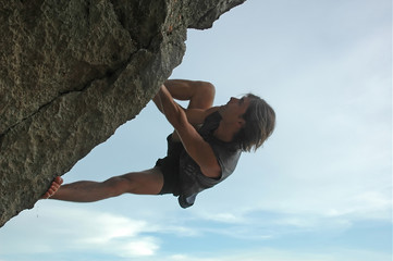 rock climbing