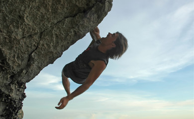 rock climbing