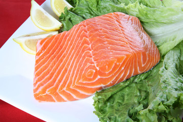 raw salmon
