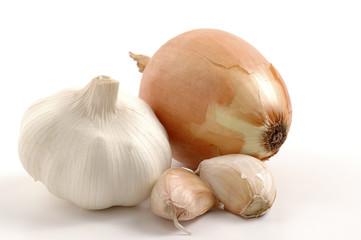 onions and garlic