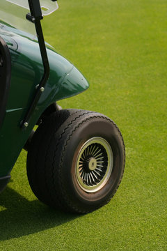 Front Wheel Of Golf Cart