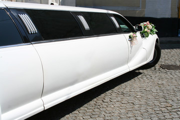 just married limousine