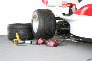 formula - 1 pit stop team tools