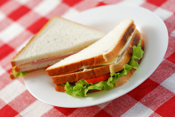two sandwiches