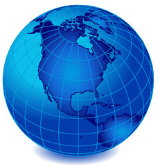 blue stripe world globe 2 © cemil adakale