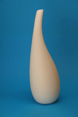 vase on blue
