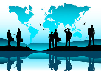global business team