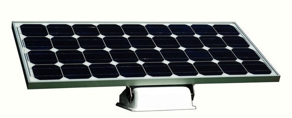 Photovoltaic pannel on white background