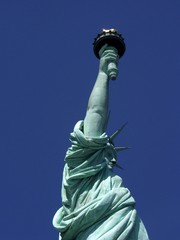 Obraz na płótnie Canvas statue of liberty closeup