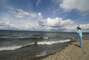 girl on beach