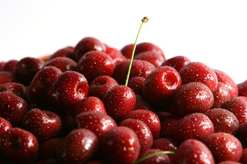 cherry red with drops