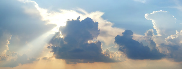 Dramatic strorm clouds