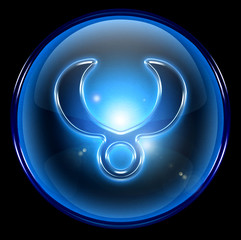 taurus zodiac button icon