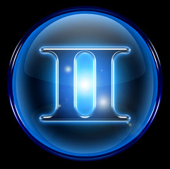gemini zodiac button icon