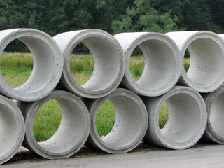 concrete pipes