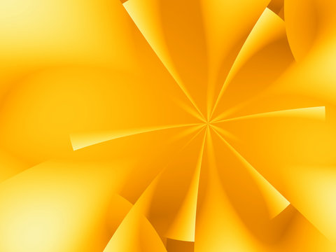 Stella frattale dorata