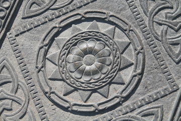 fragment of the cast-iron lattice