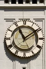 Fotobehang Clock in tower © Rafael Ramirez