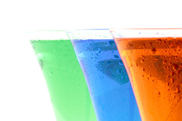 coloured beverages
